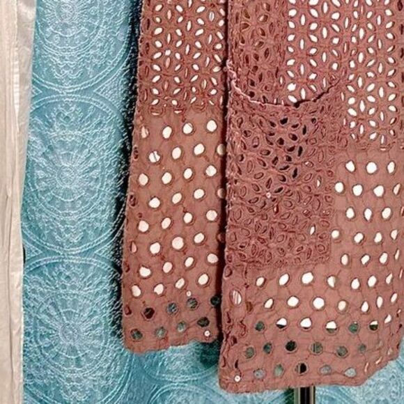 Muche Et Muchette Juan Off The Shoulder Embroidered Eyelet Dress Swim Cover Up - Picture 9 of 9